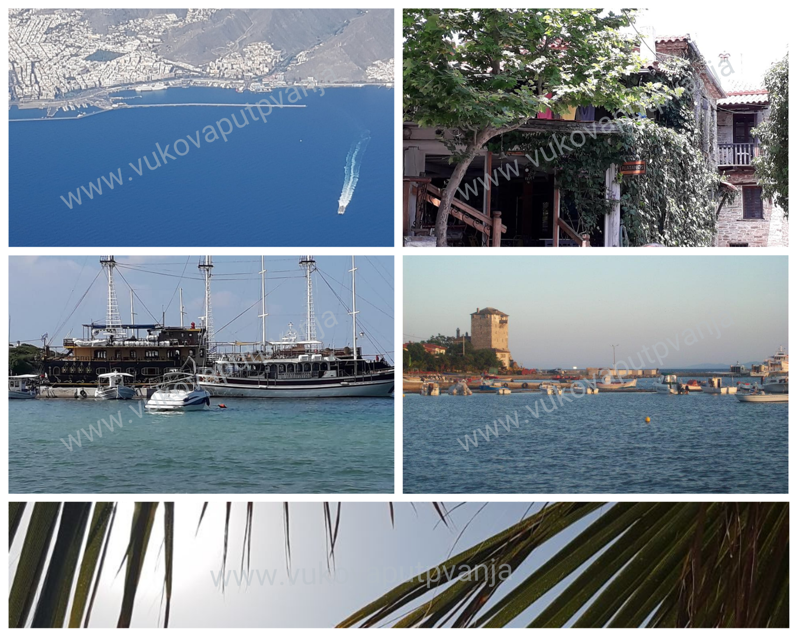 More starinska zgrada brodovi tvrđava palme